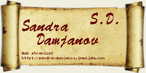 Sandra Damjanov vizit kartica